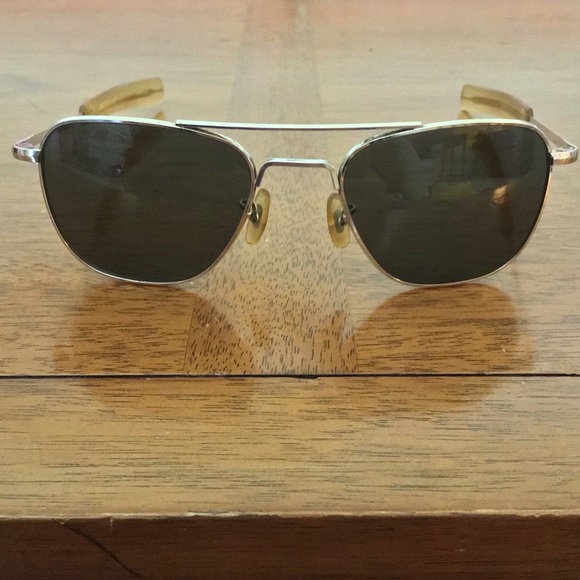 Vintage American Optical 12K GF 5 1/2 Gold Filled Pilot Aviator Sunglass Frames - Picture 1 of 8